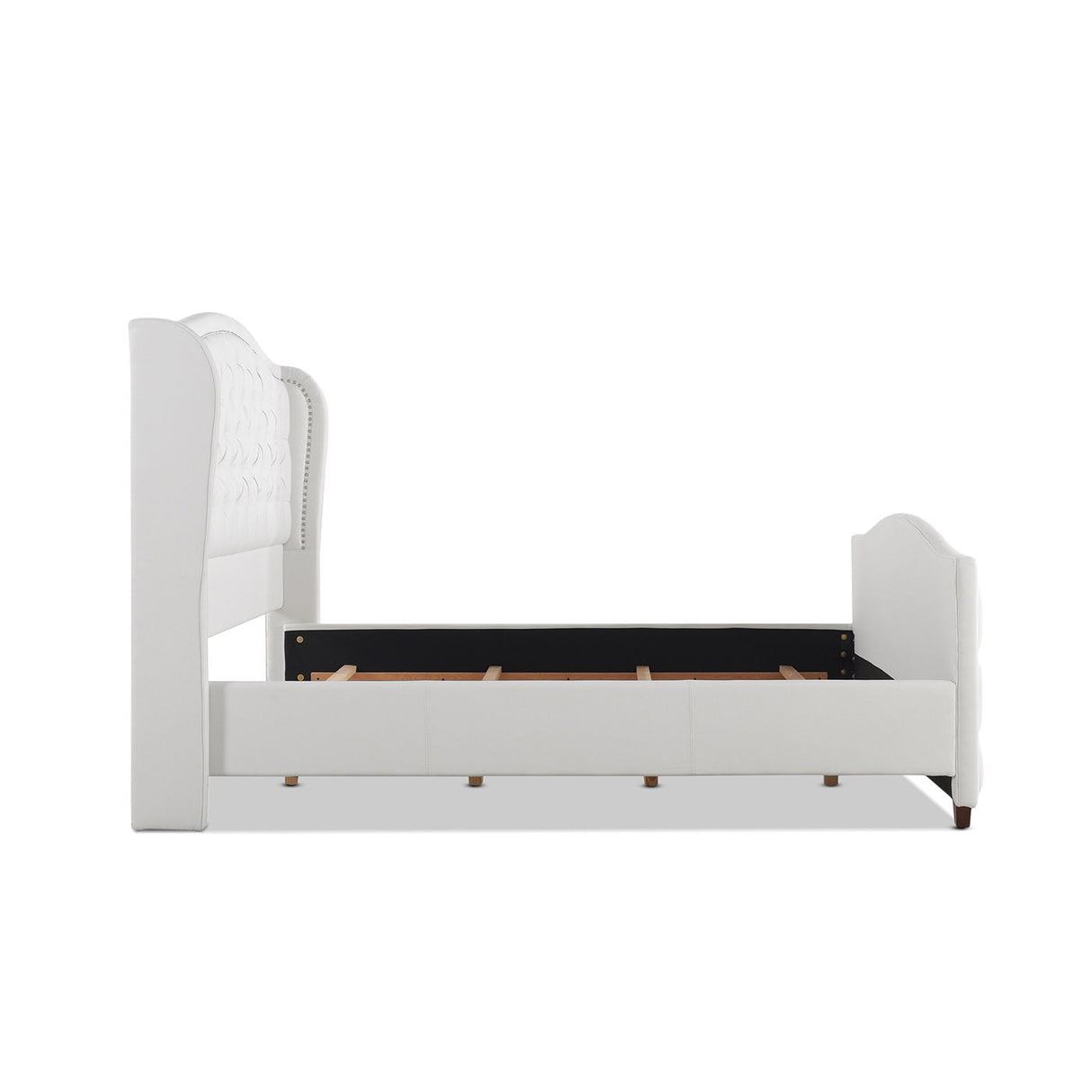 Marcella - Upholstered Shelter Headboard Bed Set by Jennifer Taylor Home | Bel Furniture