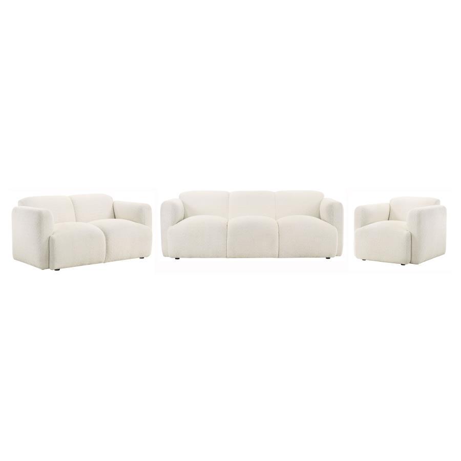 Dorset - Upholstered Round Track Arm Sofa Set