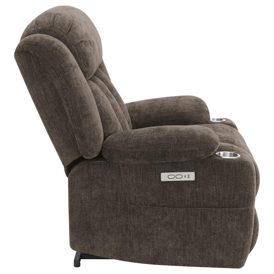 Houston - Upholstered Power Lift Recliner Chair by CoasterEveryday | Bel Furniture