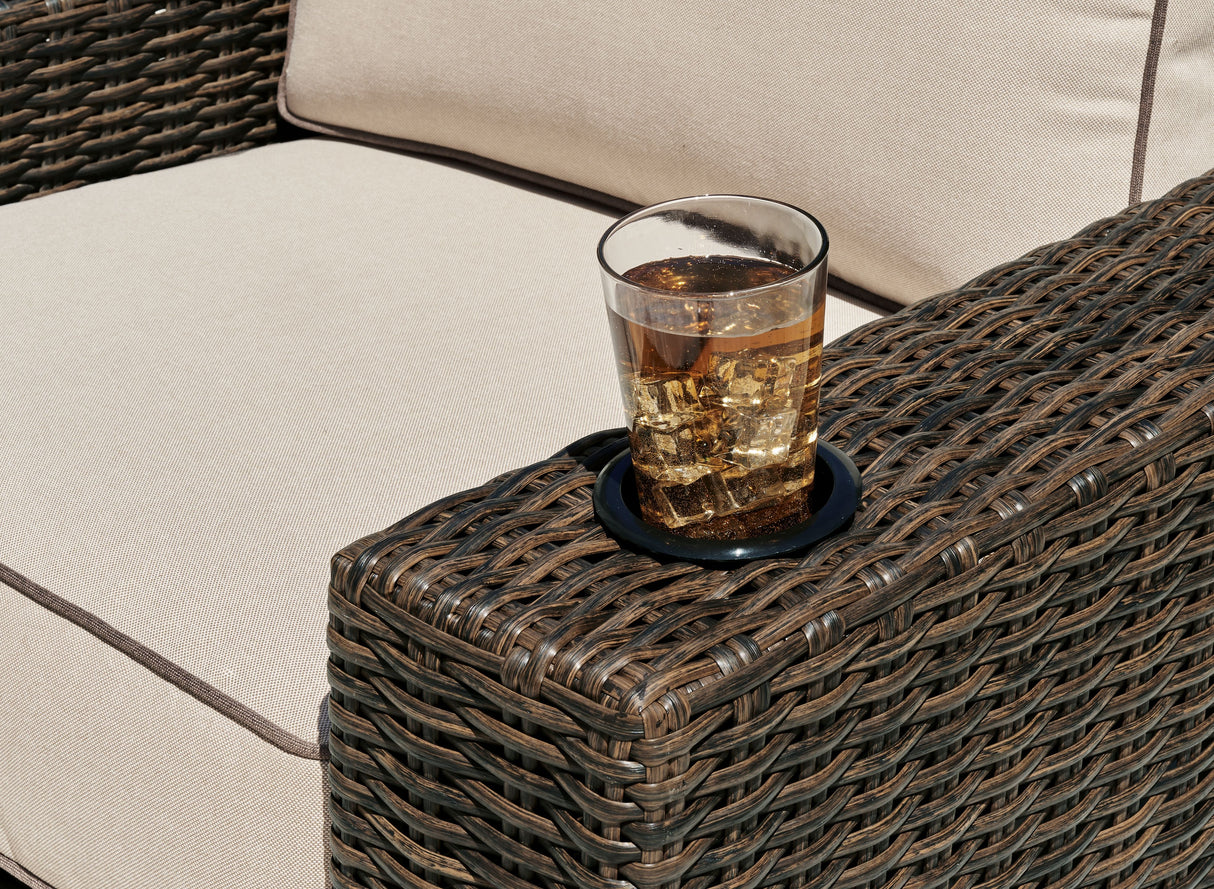 Coastline Bay - Brown - Swivel Lounge W/ Cushion by Signature Design by Ashley® | Bel Furniture