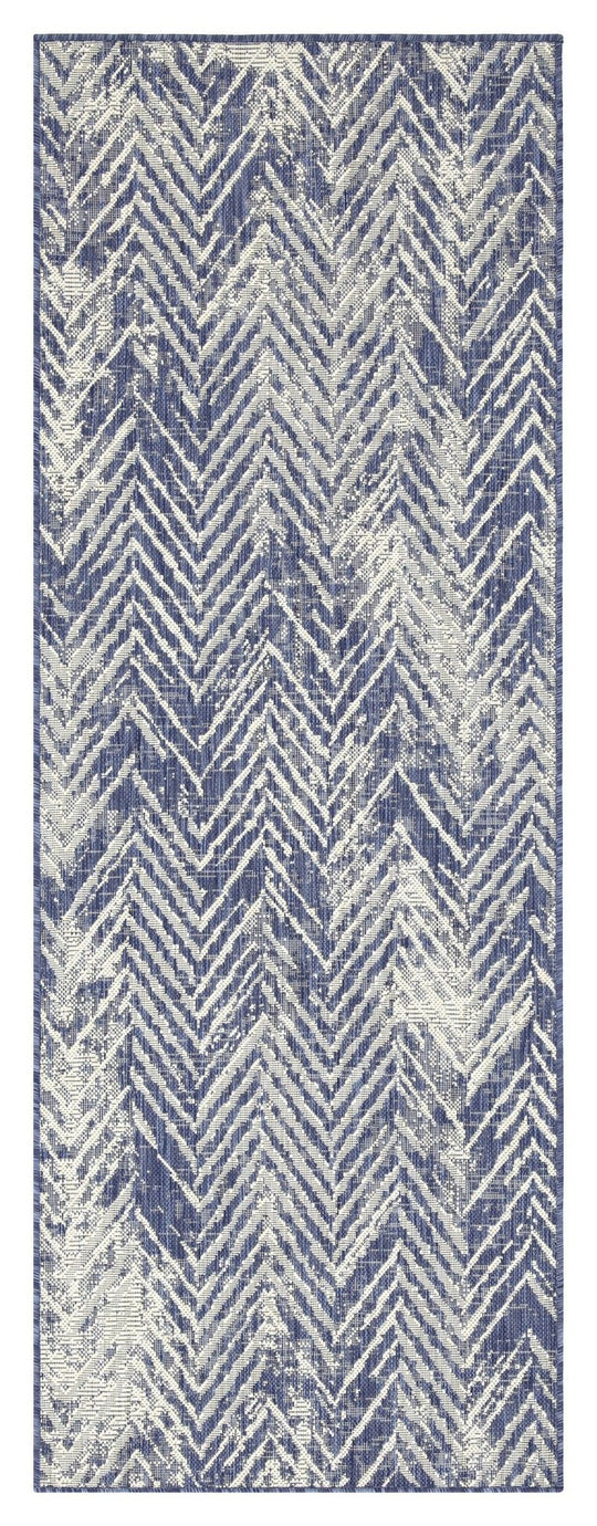 Sunshine - 2'7" X 7'3" Indoor / Outdoor, Area Rug Polypropylene Blue by Icona Home Decor | Bel Furniture