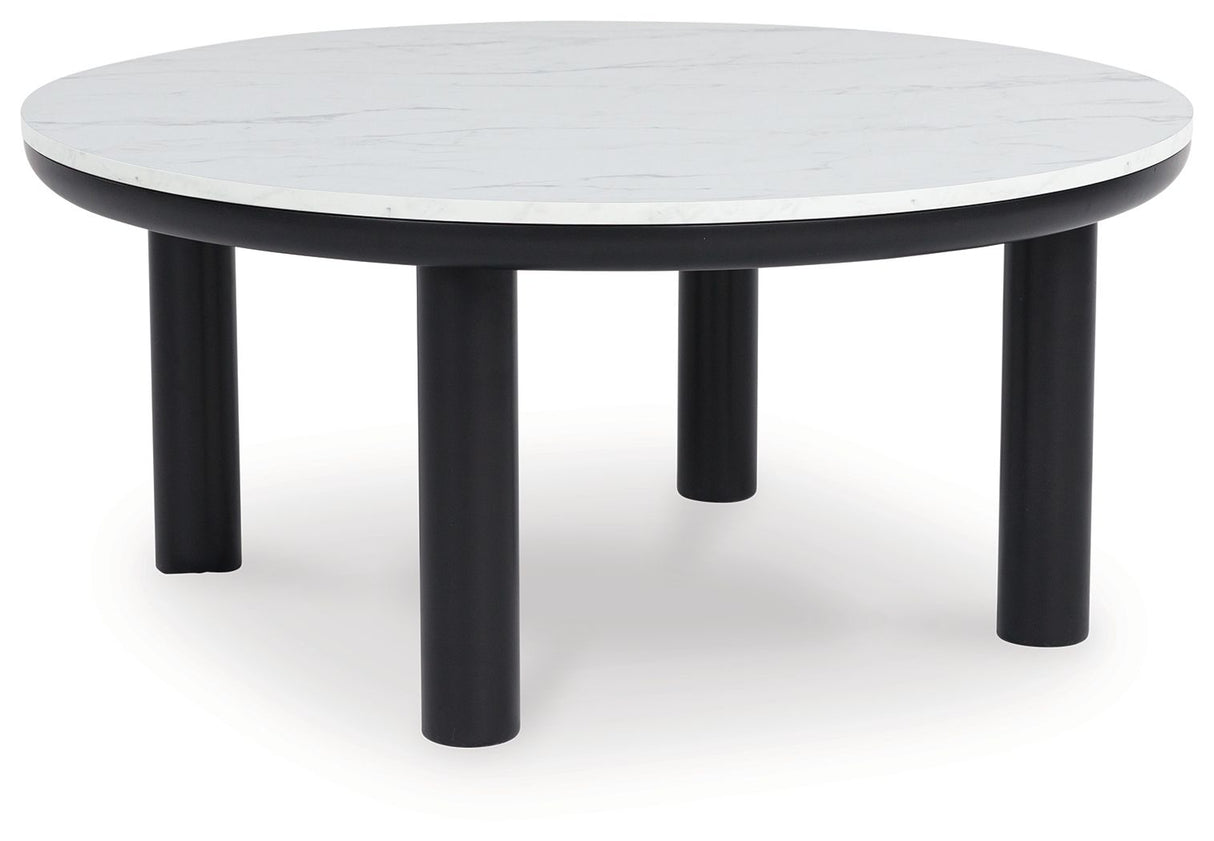 Xandrum - Black / White - Occasional Table Set (Set of 3) by Signature Design by Ashley® | Bel Furniture