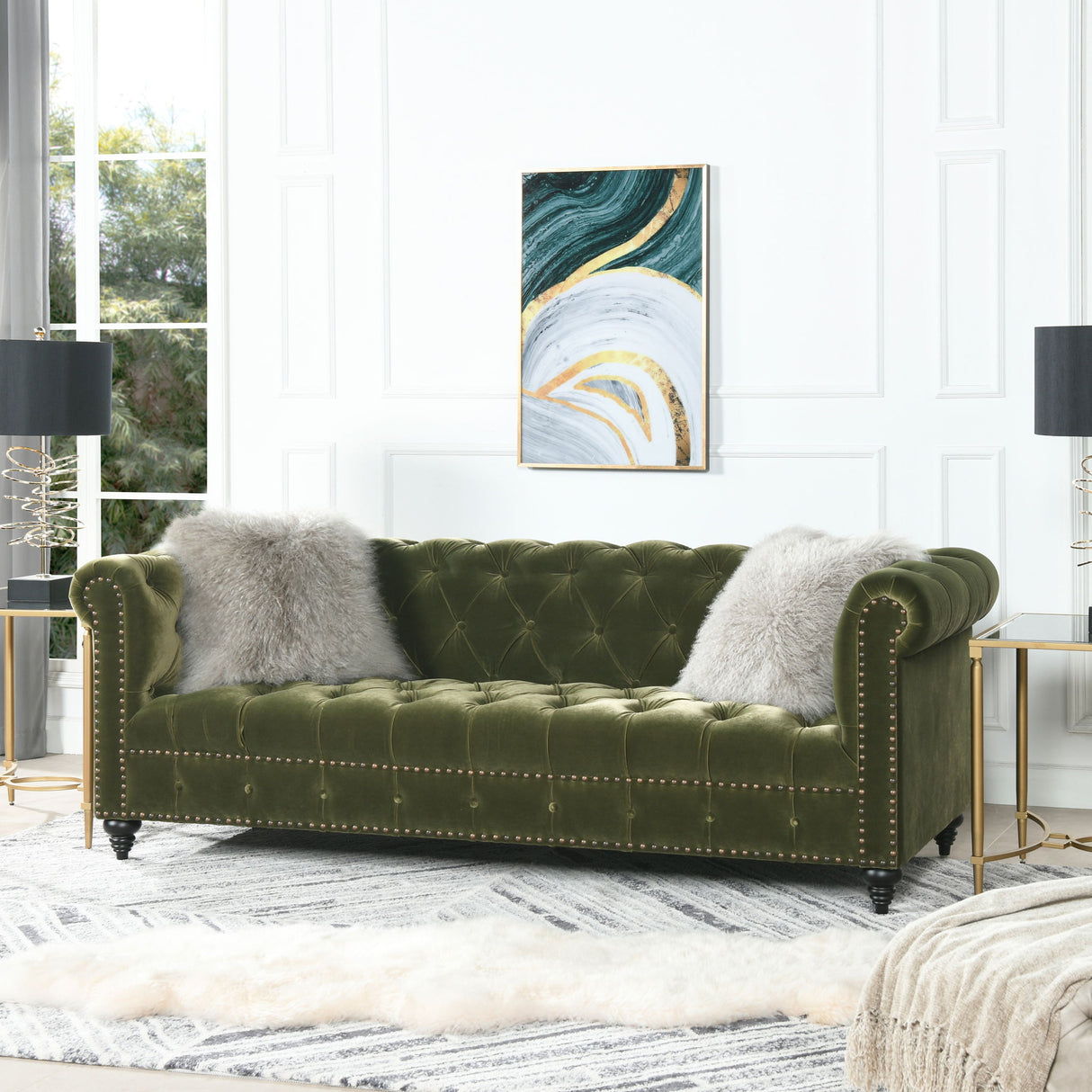 Alto - Tufted Chesterfield Sofa by Jennifer Taylor Home | Bel Furniture
