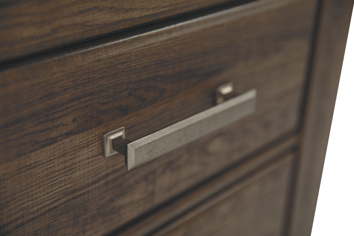 Juararo - Dark Brown - Two Drawer Night Stand by Signature Design by Ashley® | Bel Furniture