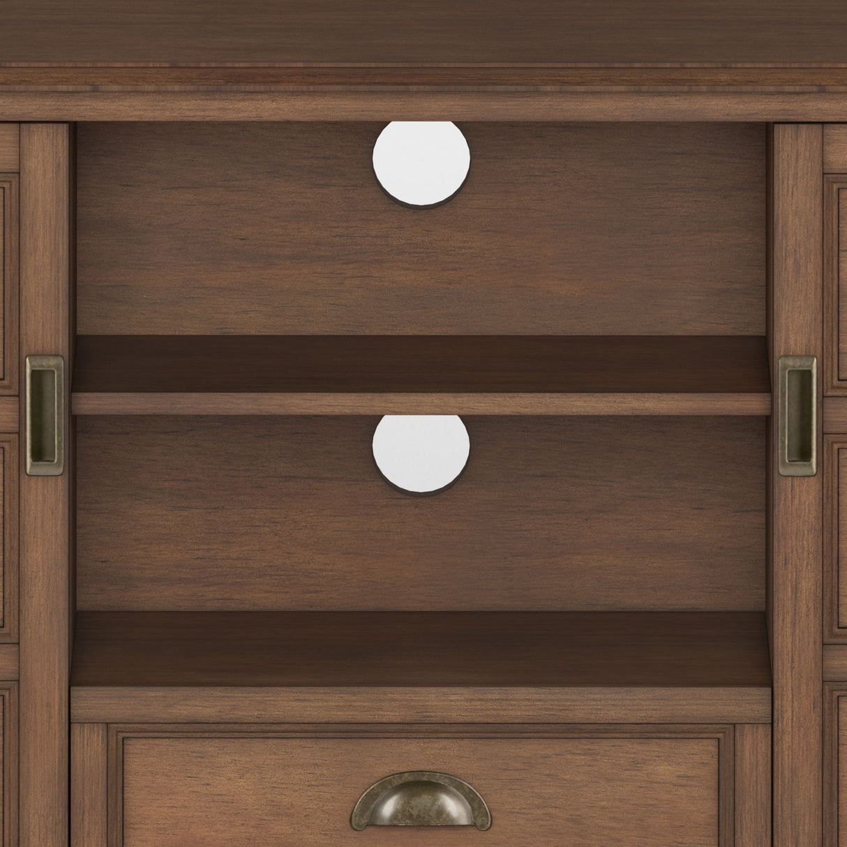 Burlington - Handcrafted Tall TV Media Stand by Simpli-Home | Bel Furniture