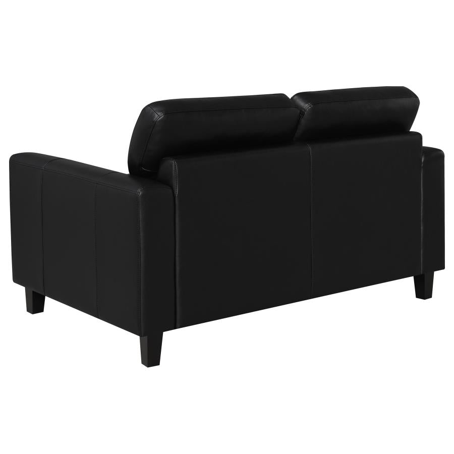 Scotland - Faux Leather Upholstered Sofa Set