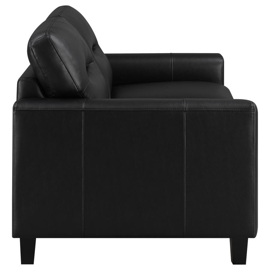Scotland - Faux Leather Upholstered Sofa Set