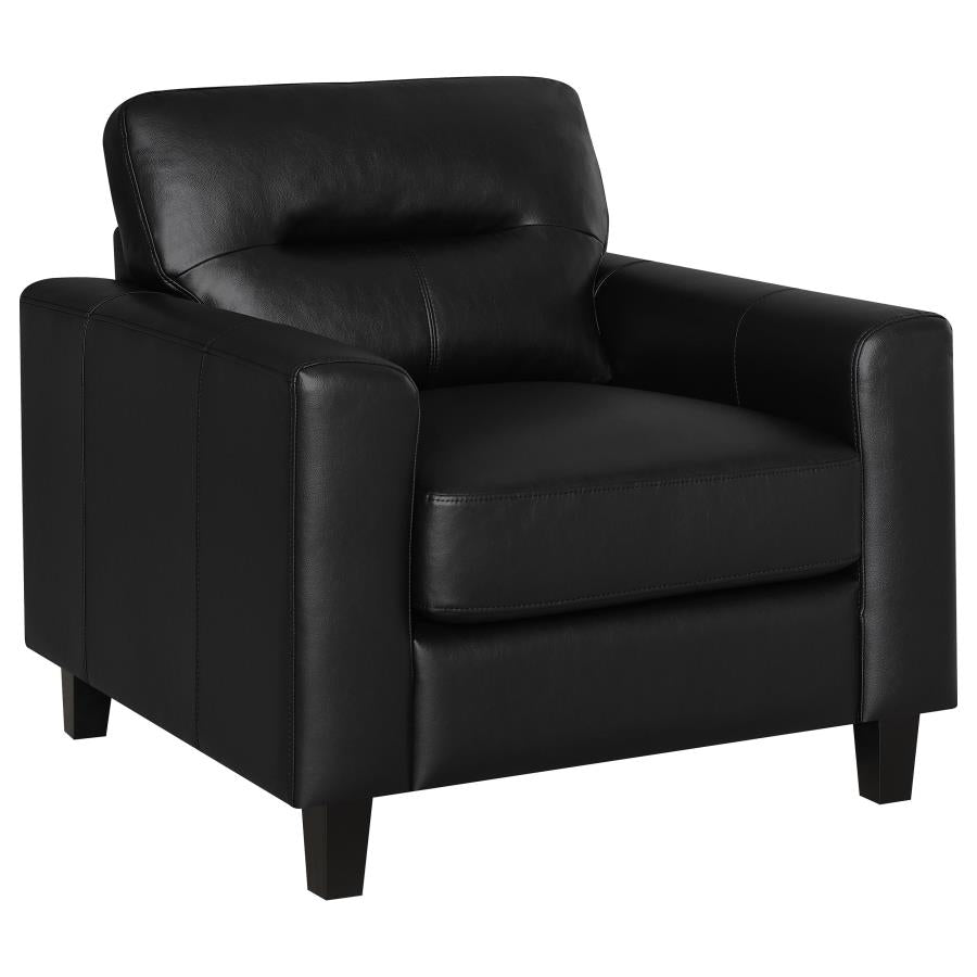 Scotland - Faux Leather Upholstered Sofa Set