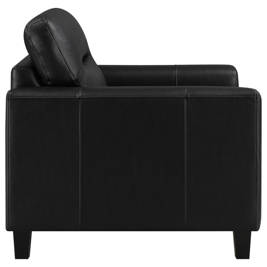 Scotland - Faux Leather Upholstered Sofa Set