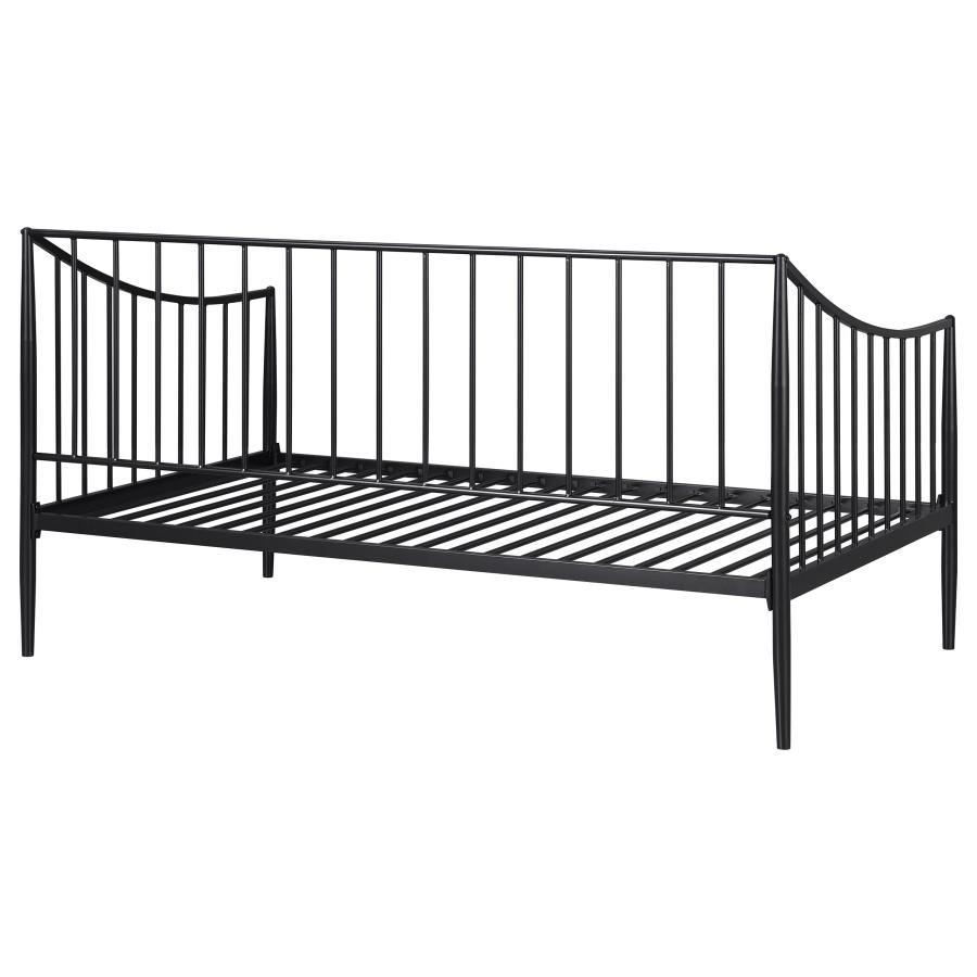 Newbury - Metal Twin Daybed Bed Frame - Matte Black