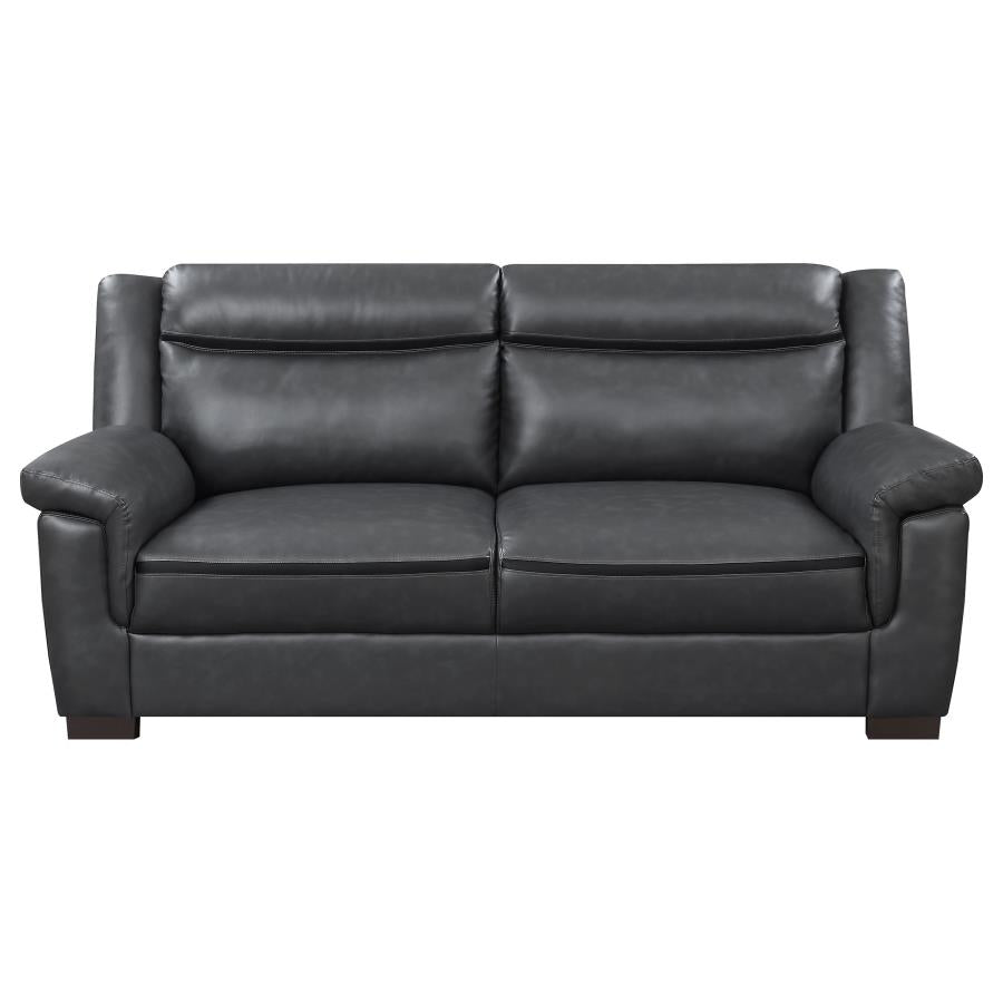 Arabella - Upholstered Padded Arm Sofa - Gray