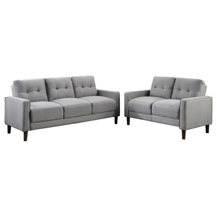 Bowen - Upholstered Track Arm Tufted Sofa Set