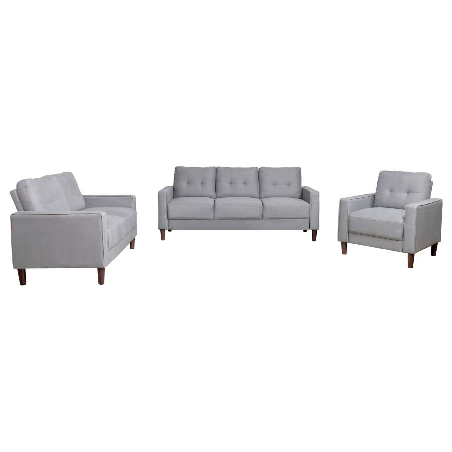 Bowen - Upholstered Track Arm Tufted Sofa Set