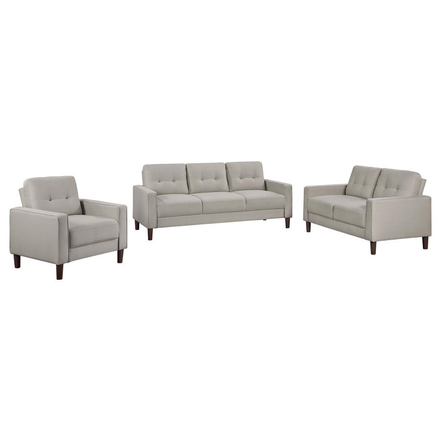Bowen - Upholstered Track Arm Tufted Sofa Set