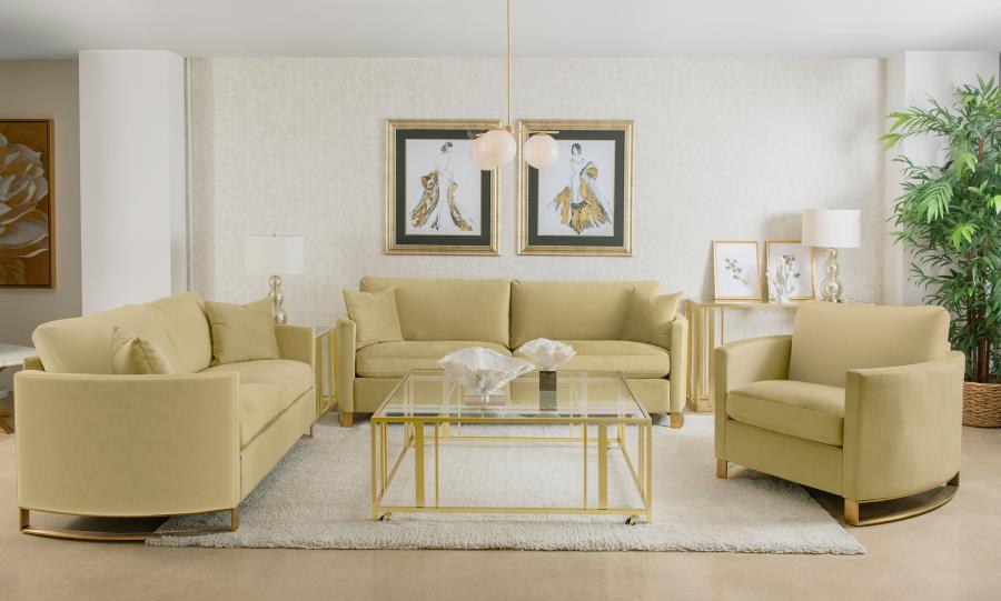 Corliss - Upholstered Arched Arm Accent Chair
