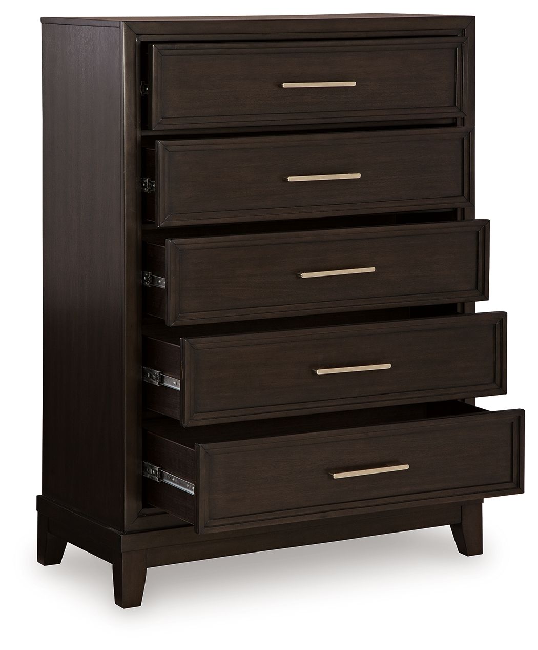Neymorton - Dark Grayish Brown - Five Drawer Chest by Signature Design by Ashley® | Bel Furniture