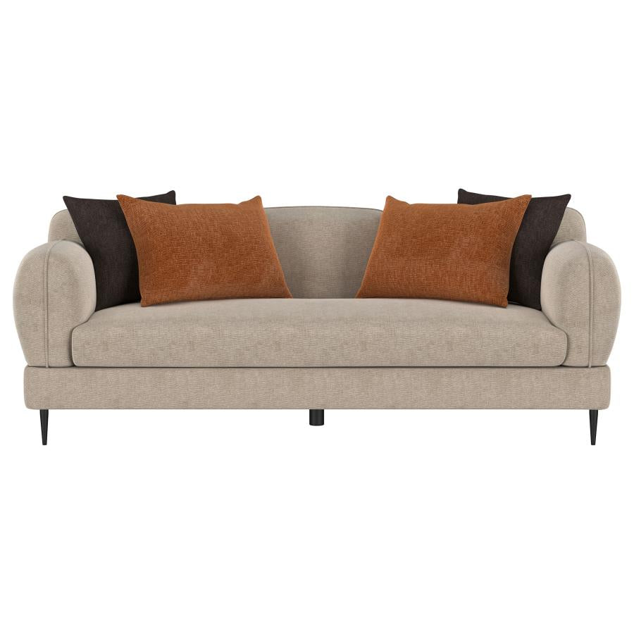 Jade - Chenille Upholstered Modern Track Arm Sofa