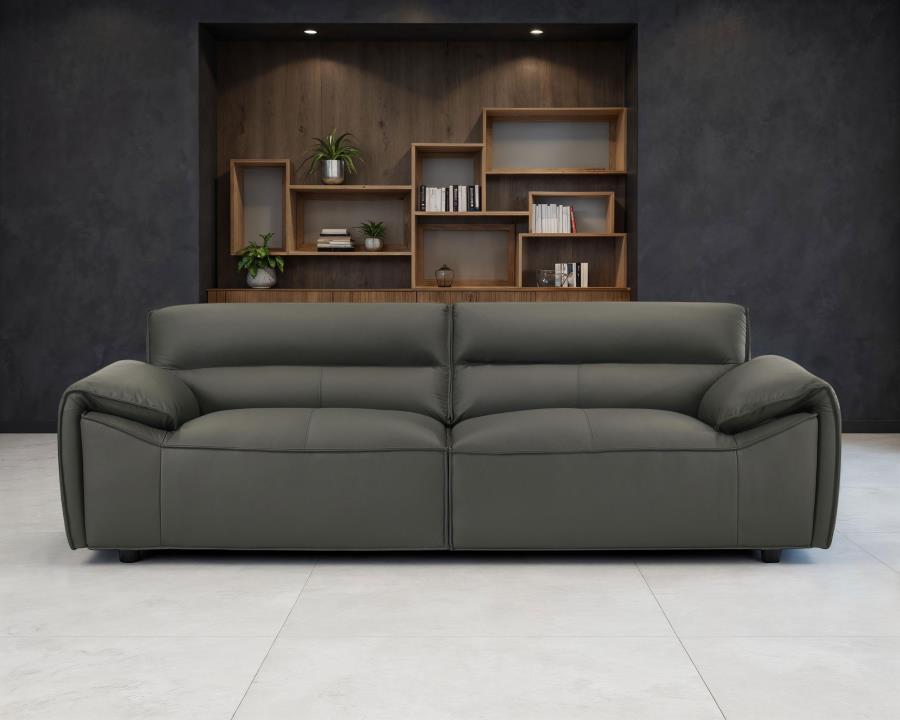 Buxton - Top Grain Leather Upholstered Sofa