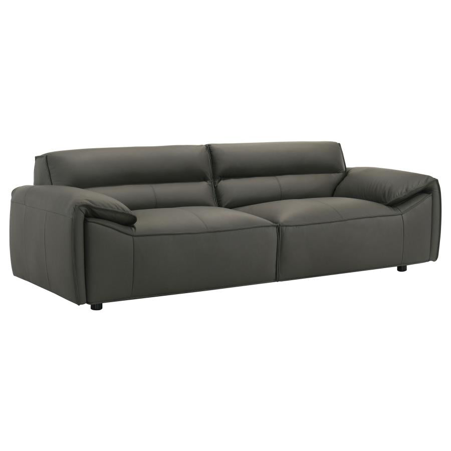 Buxton - Top Grain Leather Upholstered Sofa