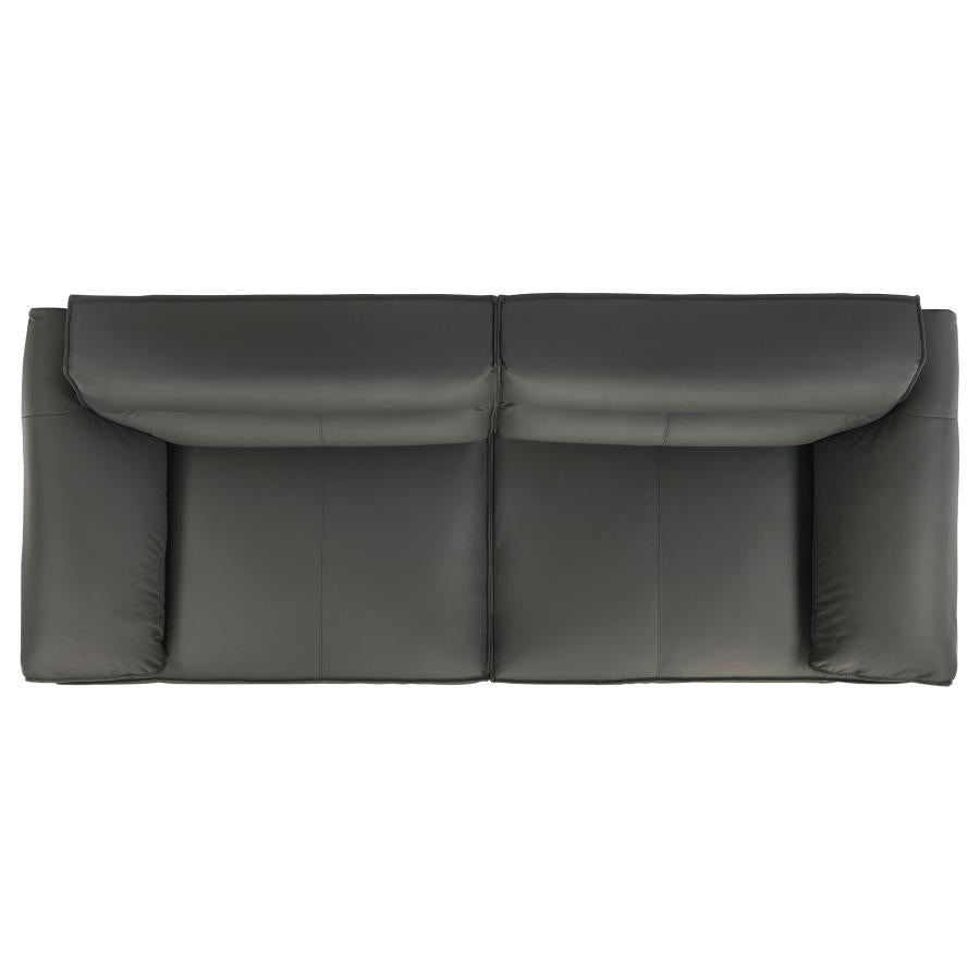 Buxton - Top Grain Leather Upholstered Sofa