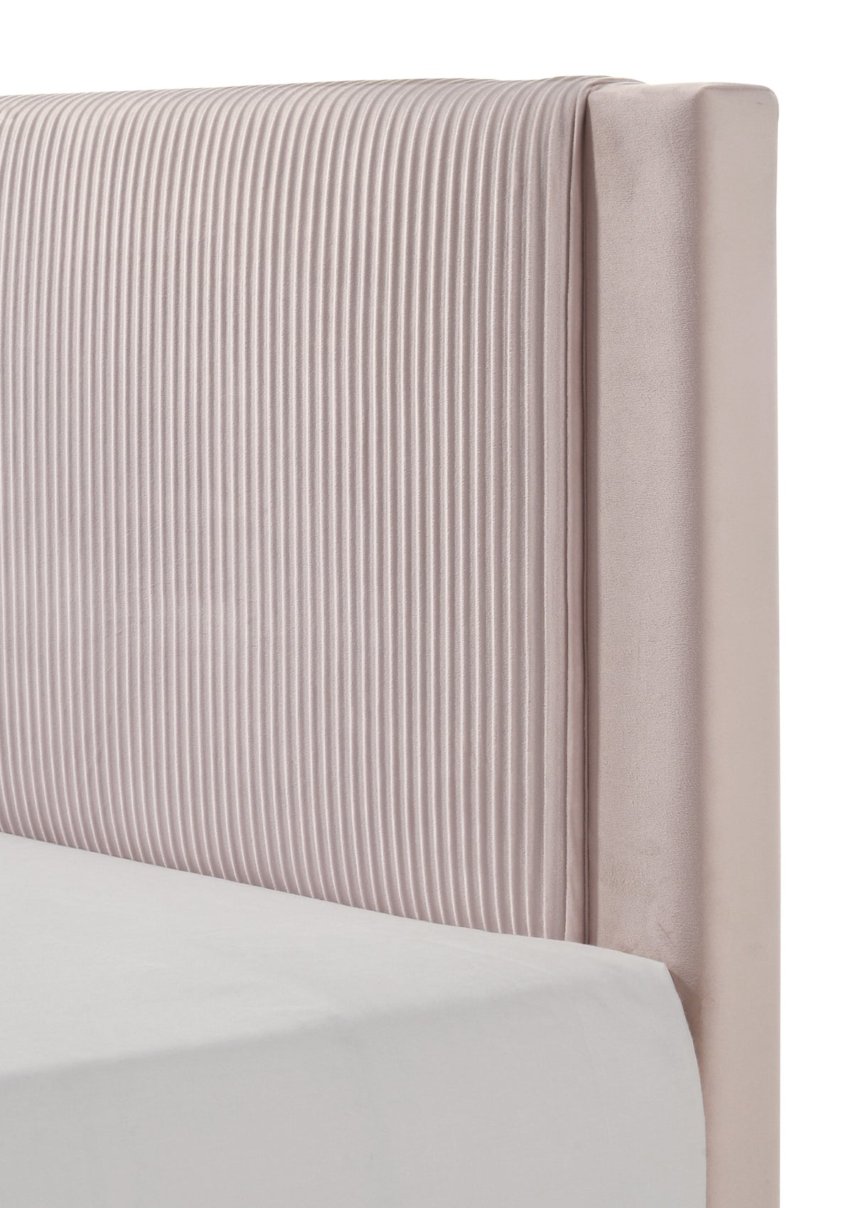 Lucia Full Bed Light Grey / Pink