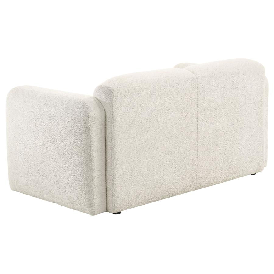 Dorset - Fabric Upholstered Round Track Arm Loveseat