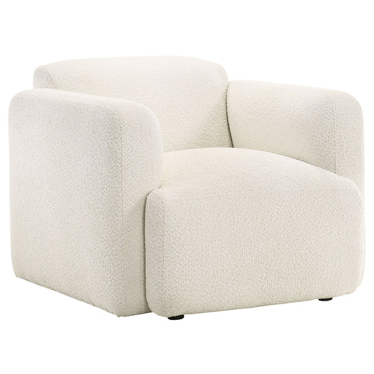 Dorset - Fabric Upholstered Round Track Arm Accent Chair