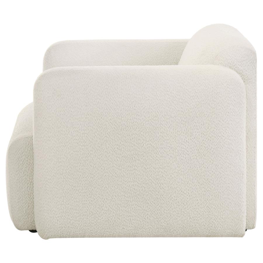 Dorset - Fabric Upholstered Round Track Arm Accent Chair