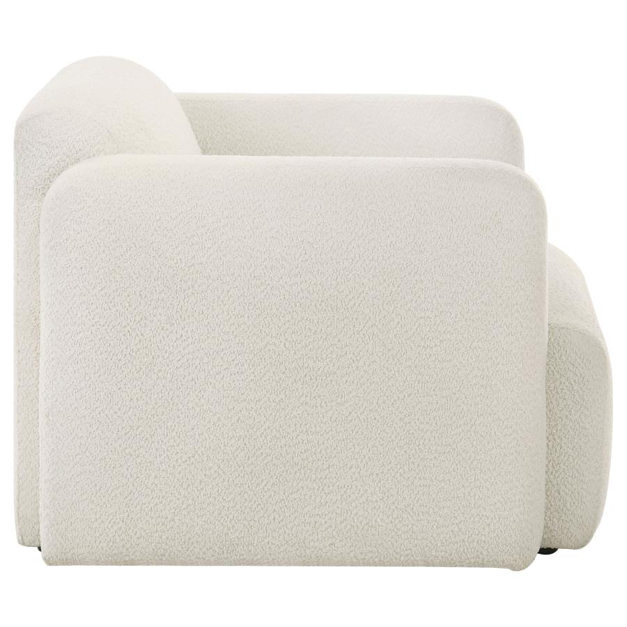 Dorset - Fabric Upholstered Round Track Arm Accent Chair