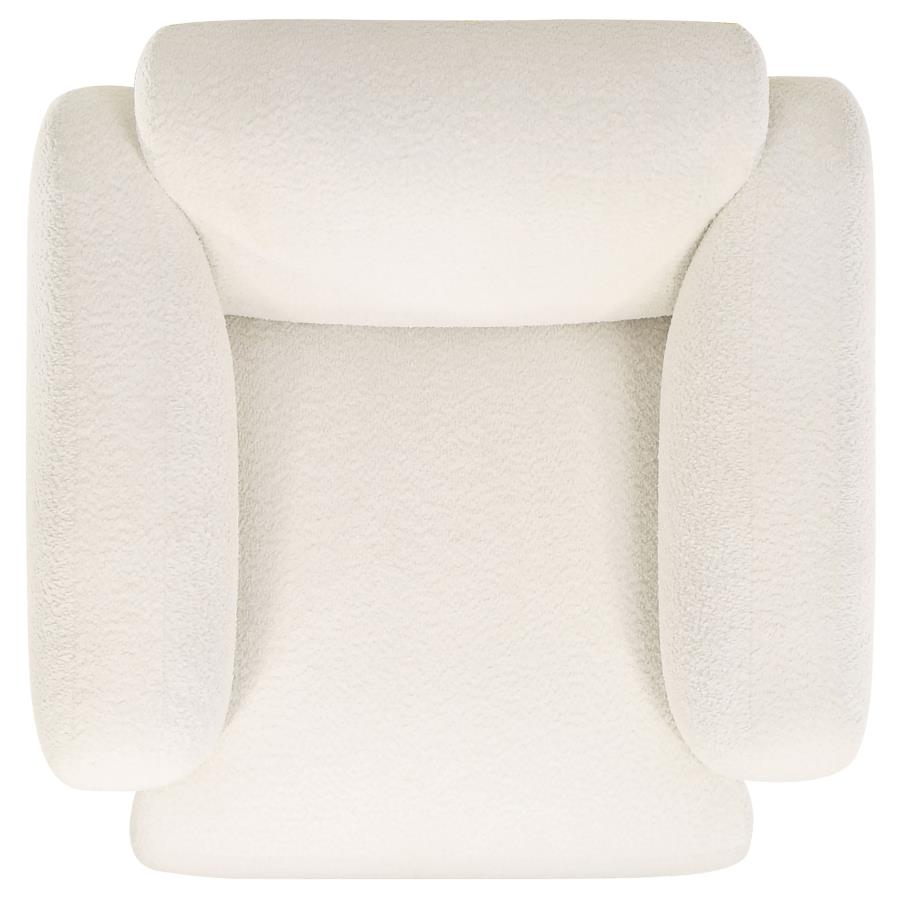 Dorset - Fabric Upholstered Round Track Arm Accent Chair