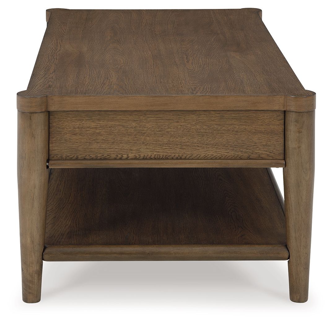 Roanhowe - Brown - Rectangular Cocktail Table by Signature Design by Ashley® | Bel Furniture