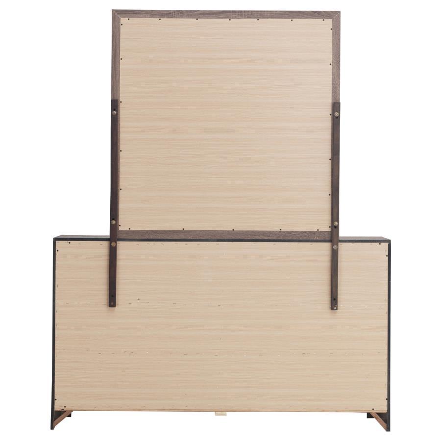 Brantford - 6-Drawer Dresser With Mirror by CoasterEveryday | Bel Furniture