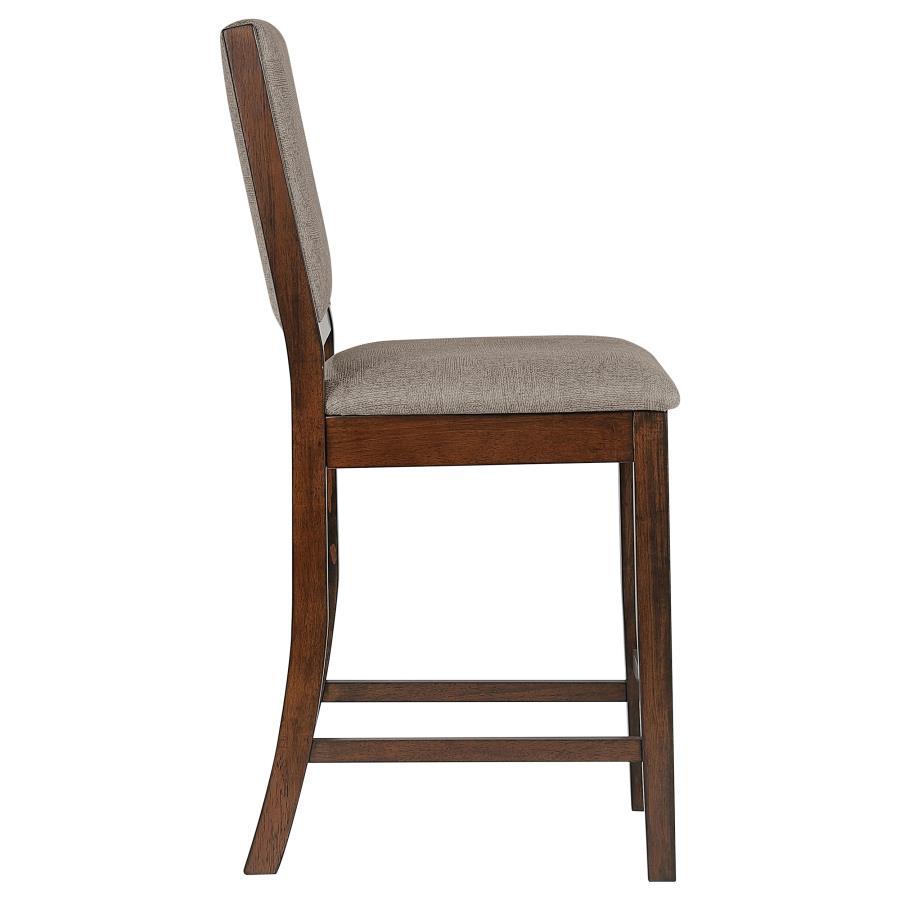 Patterson - Upholstered Counter Chair (Set of 2) - Mango Oak by CoasterEveryday | Bel Furniture