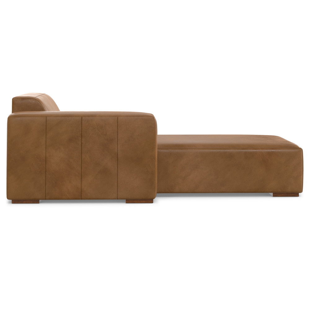 Rex - Left Chaise Sofa Module - Brown by Simpli-Home | Bel Furniture
