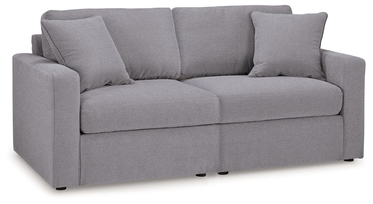 Modmax - Granite - Sectional Gray 2 Pc. Loveseat Sectional by Signature Design by Ashley® | Bel Furniture