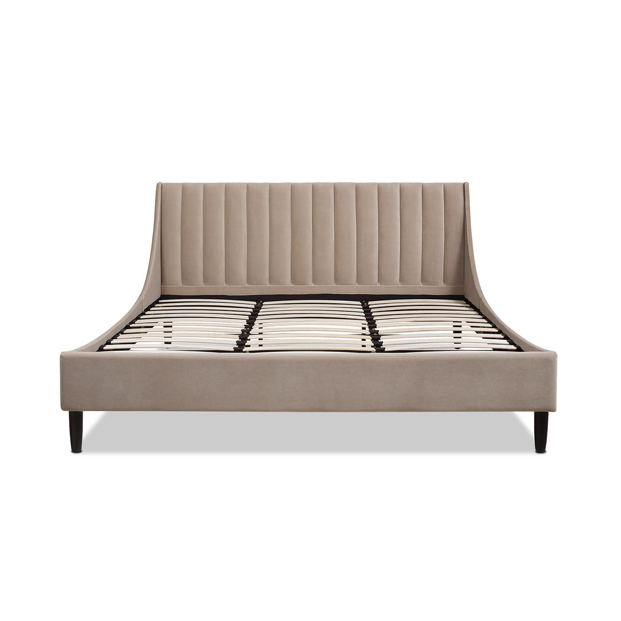 Aspen - Vertical Tufted Modern Headboard Platform Bed Set by Jennifer Taylor Home | Bel Furniture