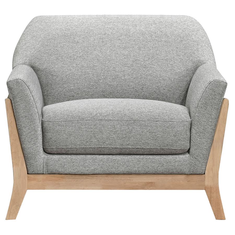 Vaughn - Fabric Upholstered Flared Arm Sofa Set