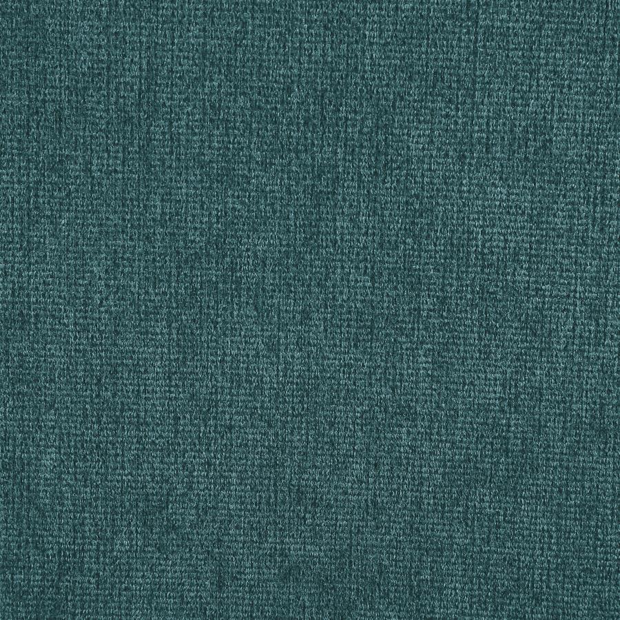 Acton Upholstered Flared Arm Sofa Set Teal Blue