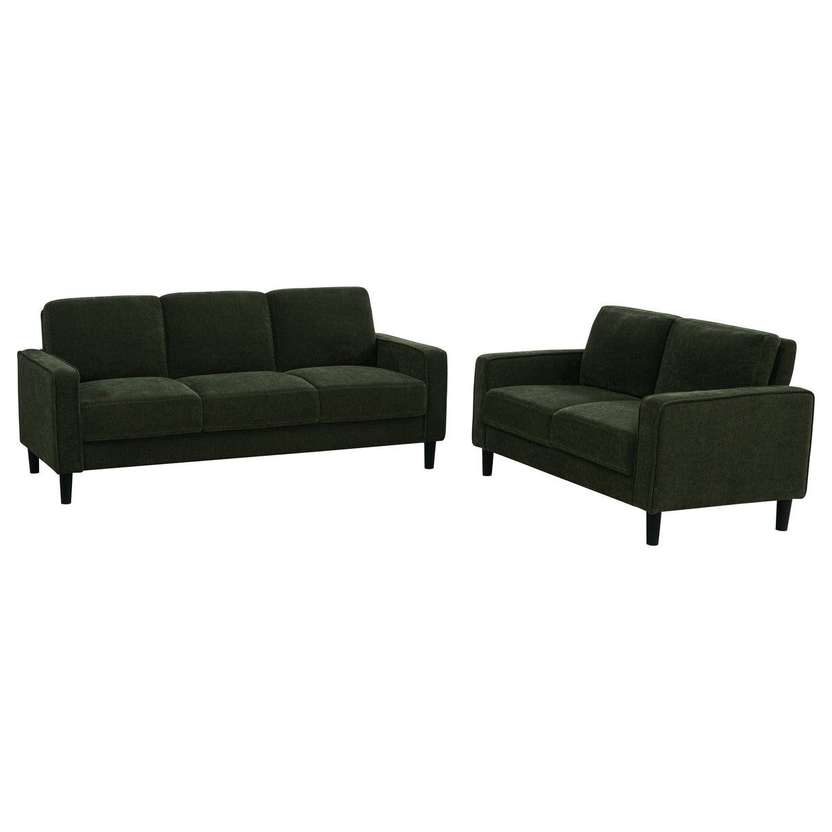 Ruth - Upholstered Track Arm Sofa Set
