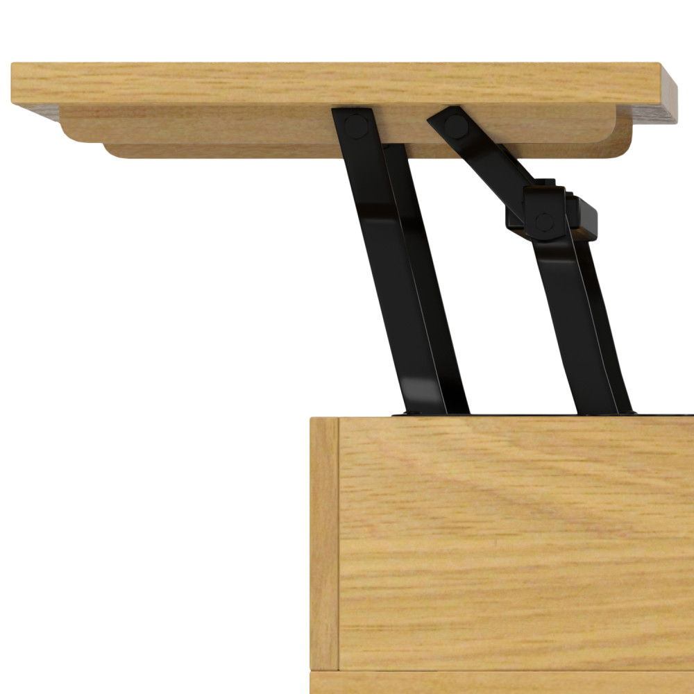 Hunter - Handcrafted Lift Top Coffee Table by Simpli-Home | Bel Furniture