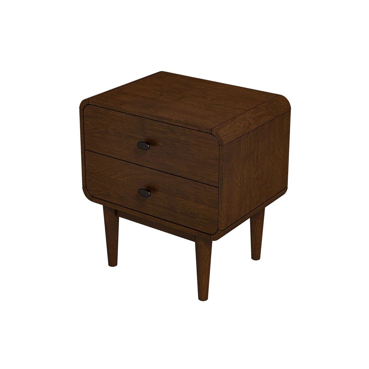 Alexa - Mid-Century Modern Style Night Stand - Brown by Ashcroft Furniture | Bel Furniture
