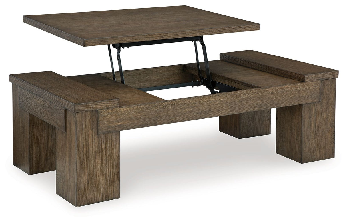 Rosswain - Warm Brown - Lift Top Cocktail Table by Signature Design by Ashley® | Bel Furniture