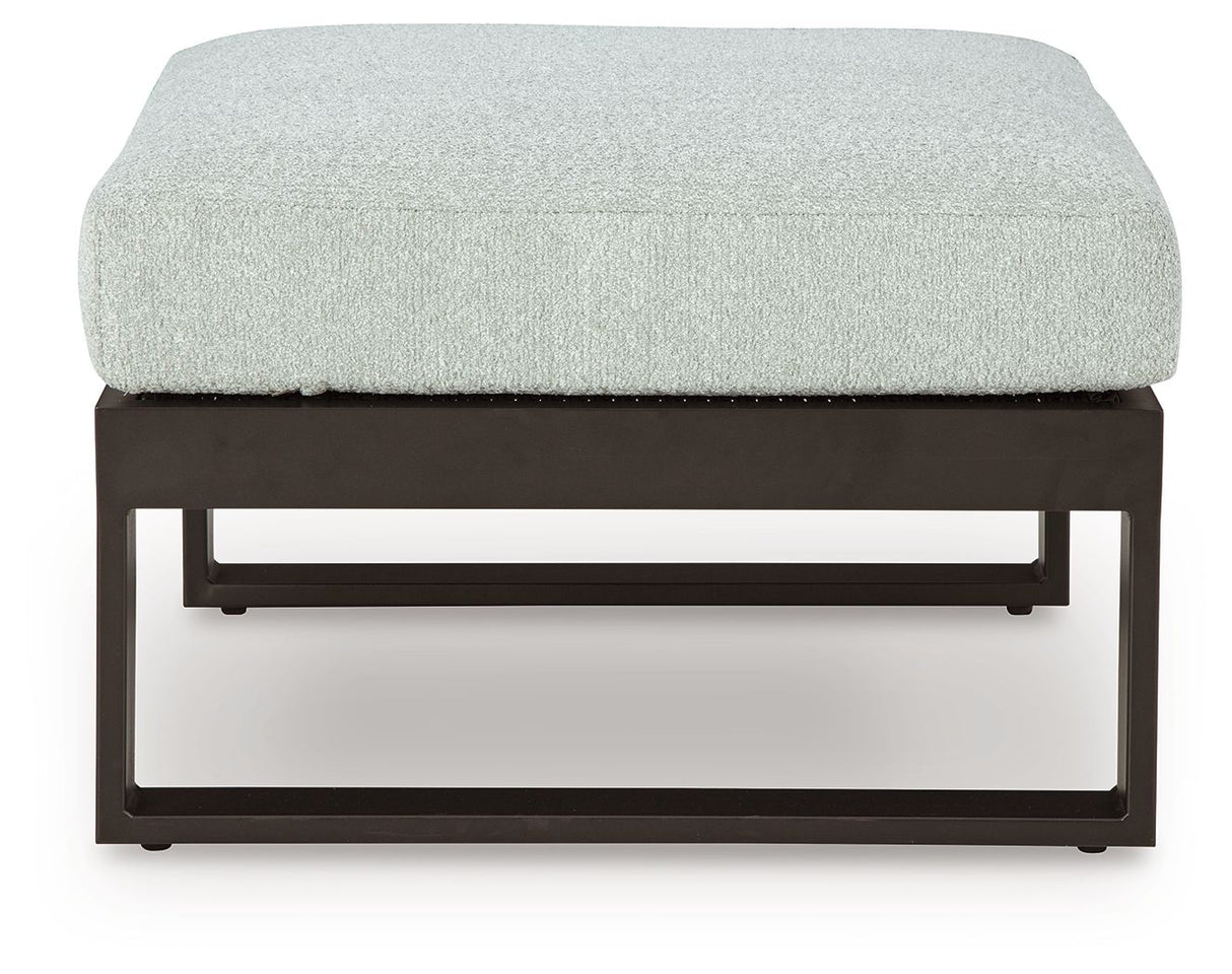 Beachloft - Black / Gray - Ottoman With Cushion by Signature Design by Ashley® | Bel Furniture