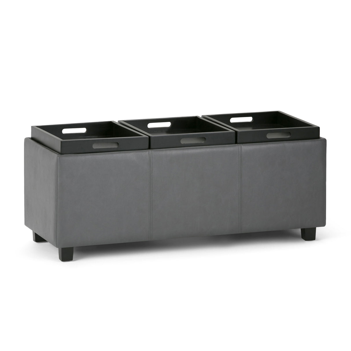 Avalon - Upholstered Storage Ottoman by Simpli-Home | Bel Furniture
