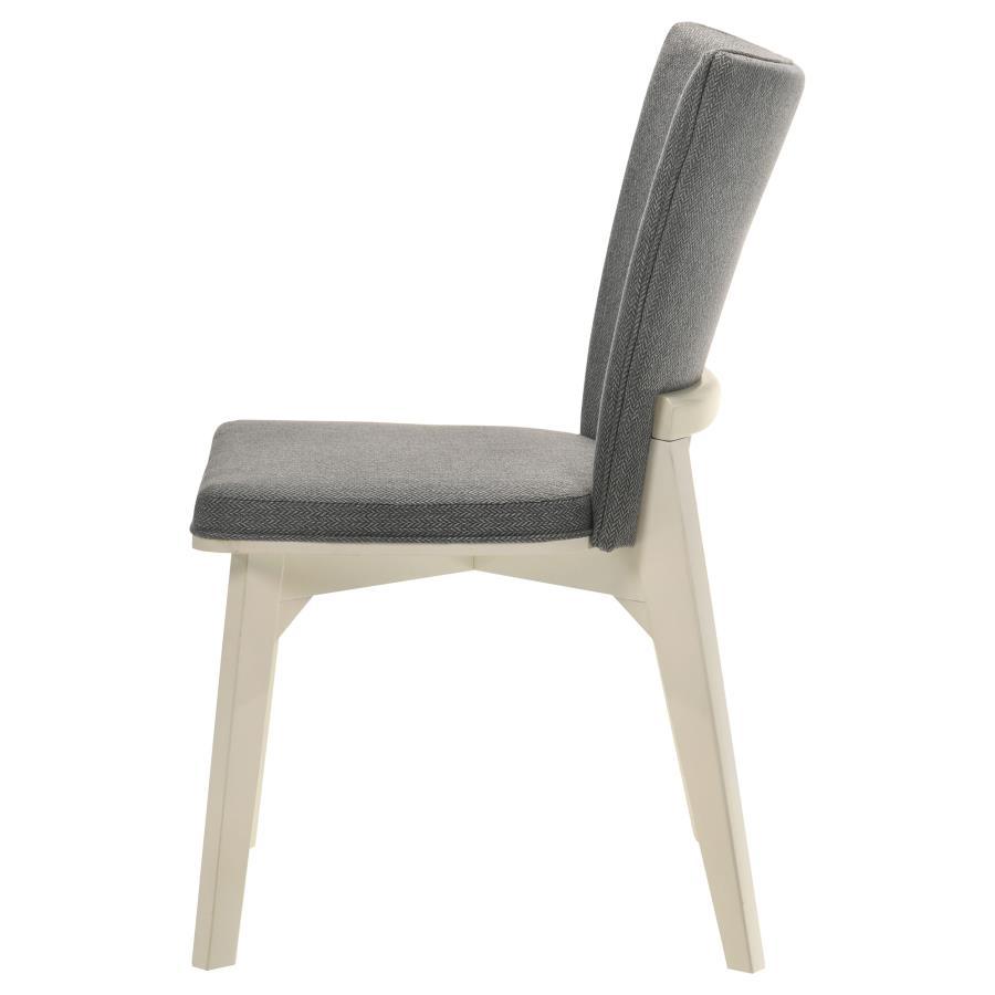 Biloxi - Upholstered Dining Side Chair (Set of 2) - Gray by Coaster Fine Furniture | Bel Furniture