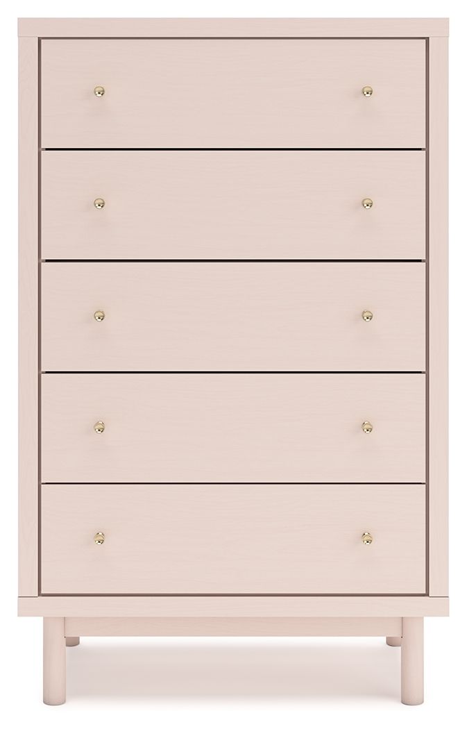 Wistenpine - Blush - Five Drawer Chest by Signature Design by Ashley® | Bel Furniture