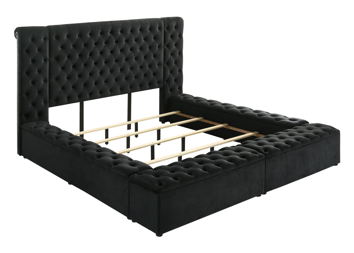 Liliana Storage Bed Black