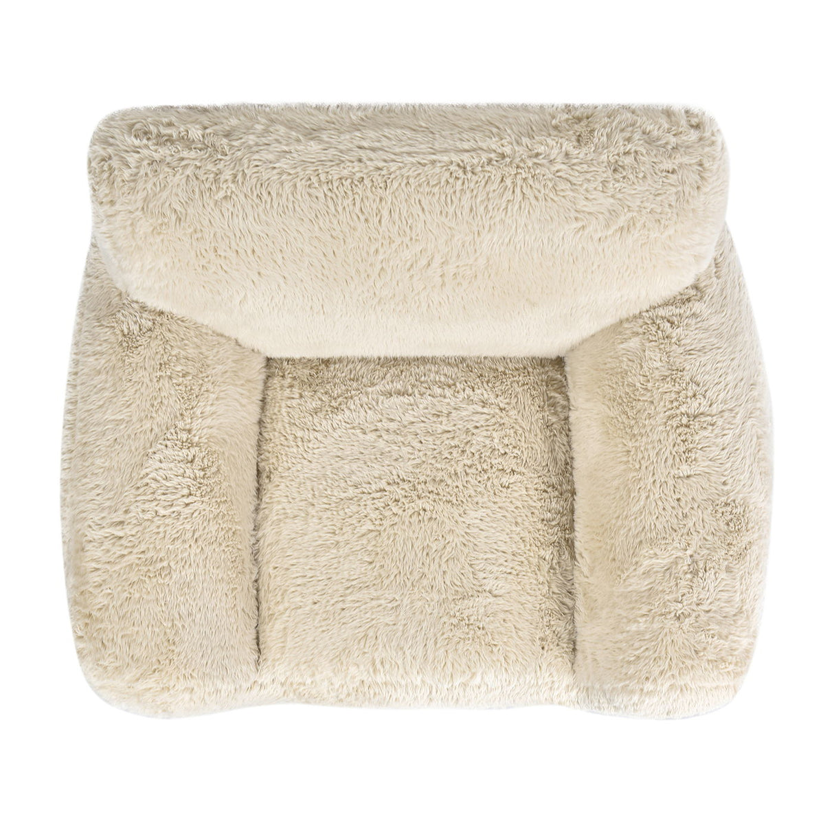 Summit - Faux Sheepskin Overstuffed Arm Chair - Cream Beige by Jennifer Taylor Home | Bel Furniture