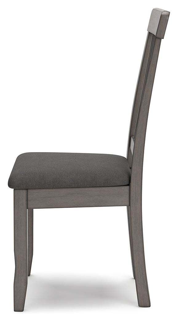 Shullden - Gray - Dining Room Side Chair (Set of 2) by Signature Design by Ashley® | Bel Furniture