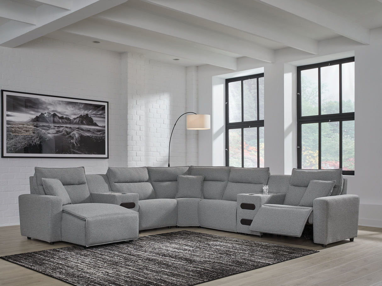 Modmax - Salt And Pepper - Reclining Sectional by Signature Design by Ashley® | Bel Furniture